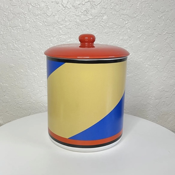 Vintage Square Nest Ceramic Cookie Jar Canister ‘BAKED COOKIES’ - Picture 5 of 9